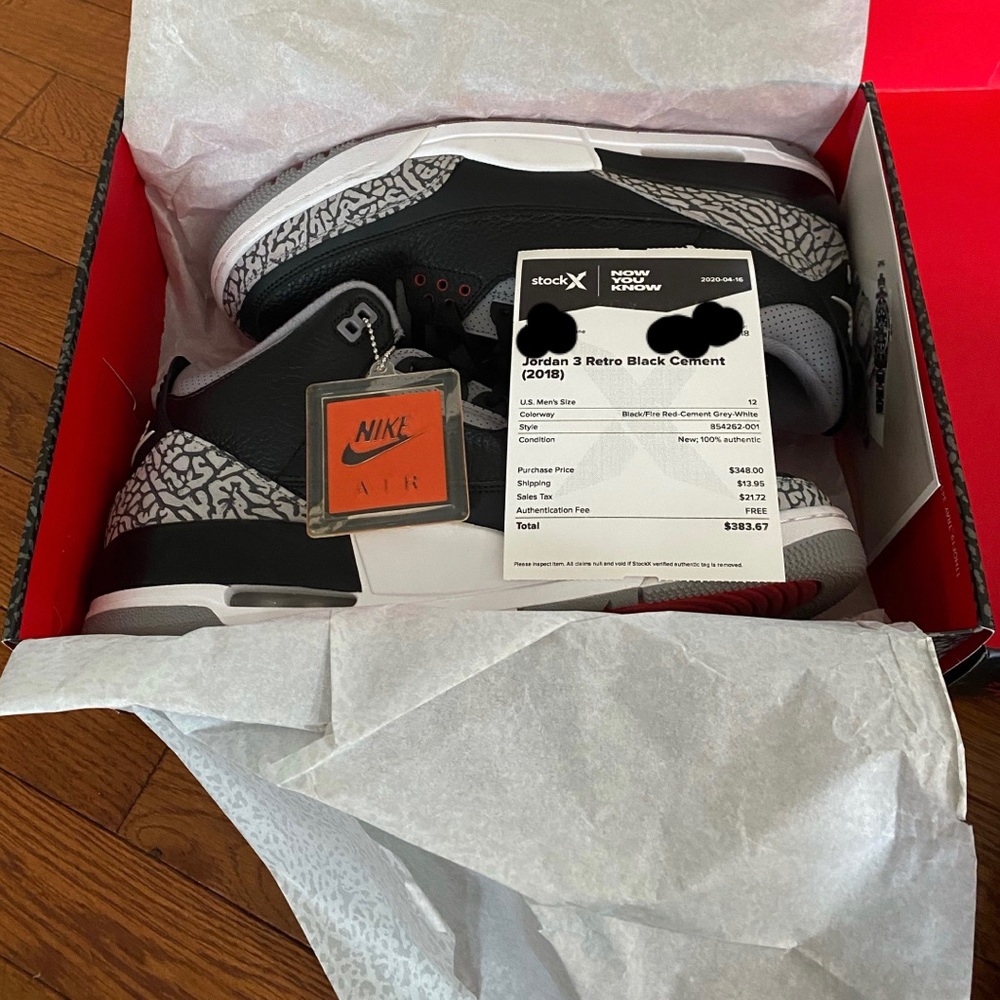 Jordan 3 Retro Black Cement (2018)